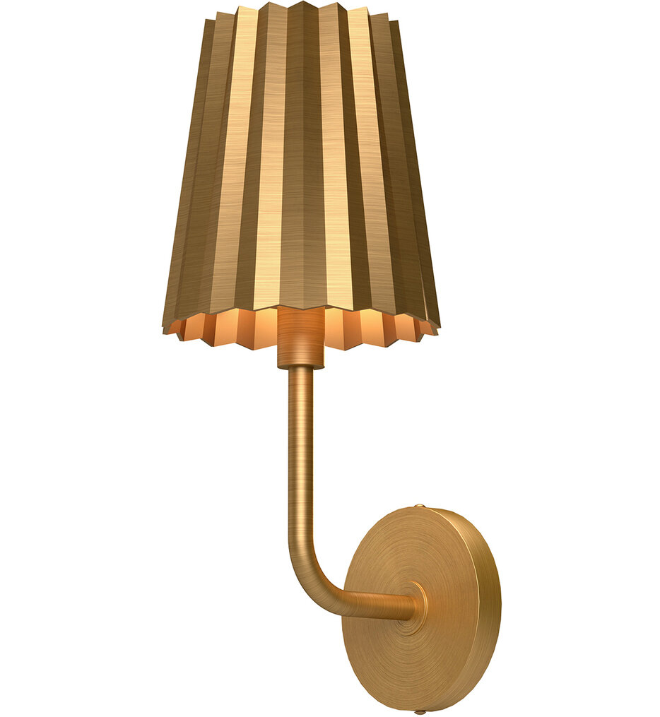 Alora Mood - Plisse 17" Wall Sconce
