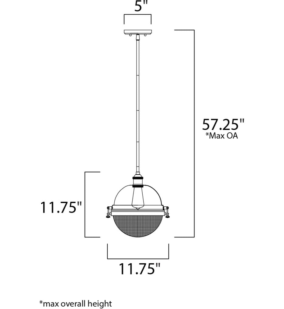 Portside 11.75" Outdoor Pendant