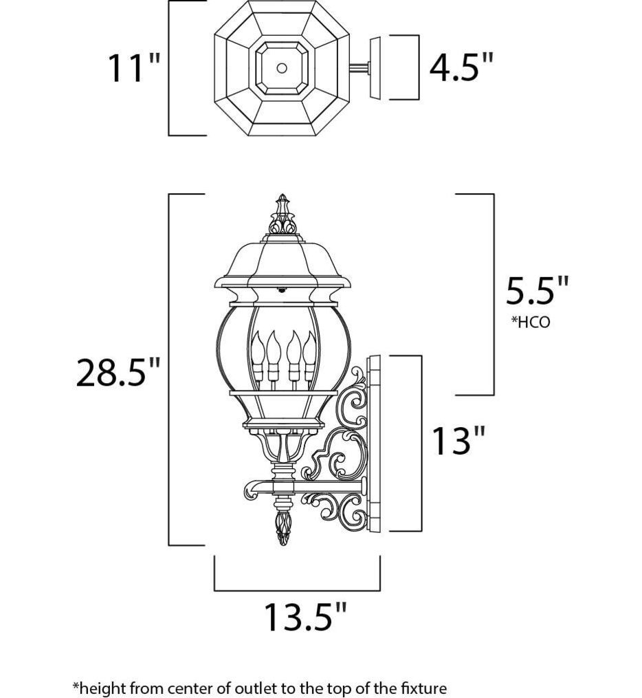 Crown Hill 28.5" Outdoor Wall Sconce