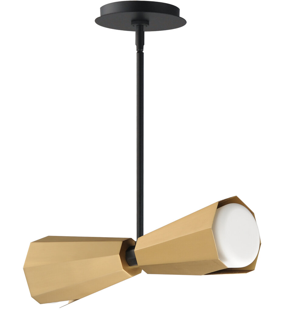 Maxim Lighting - 10812SWBKAB - Rizzo 16" Pendant