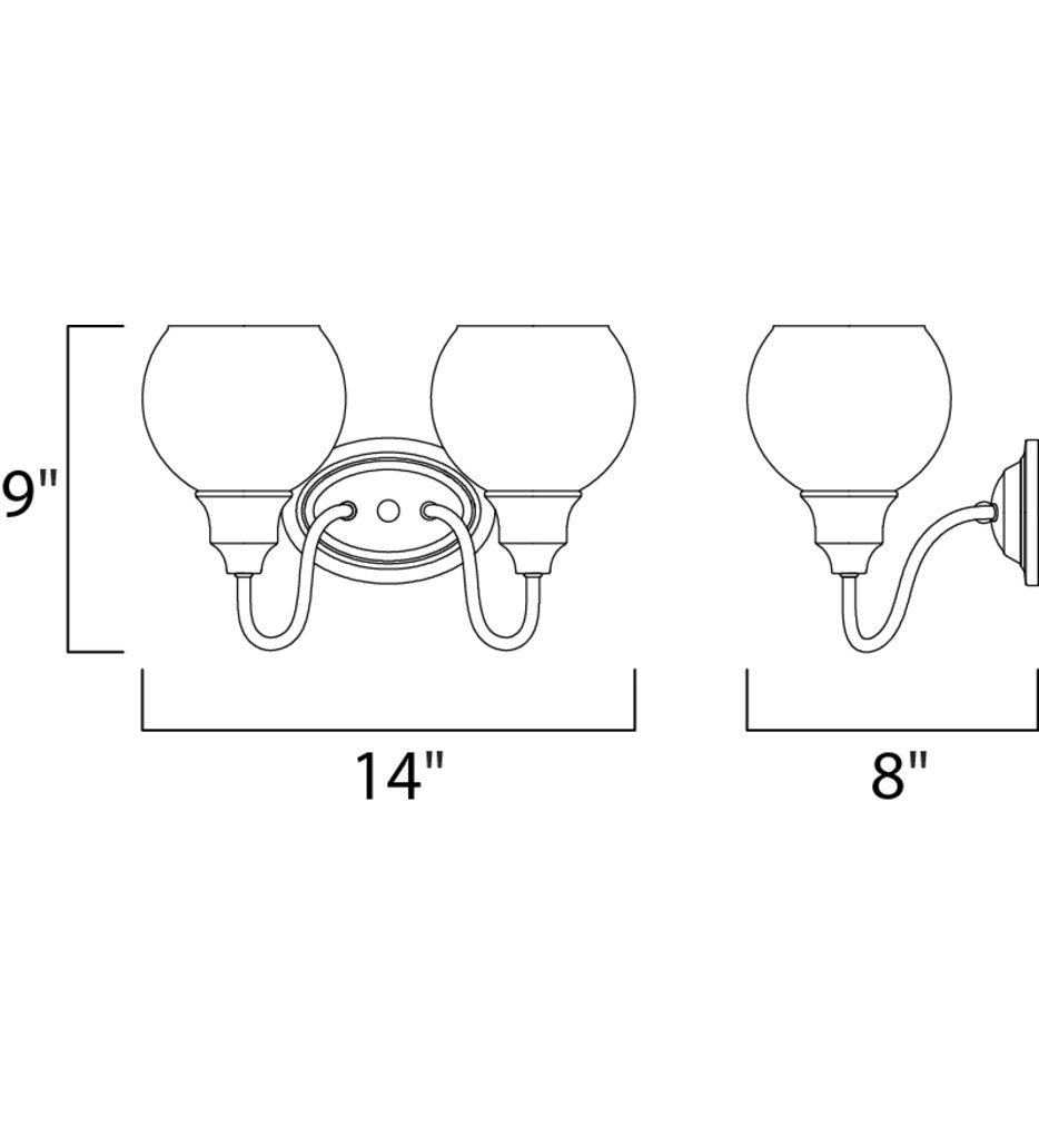 Ballord 14" Bath Vanity Light