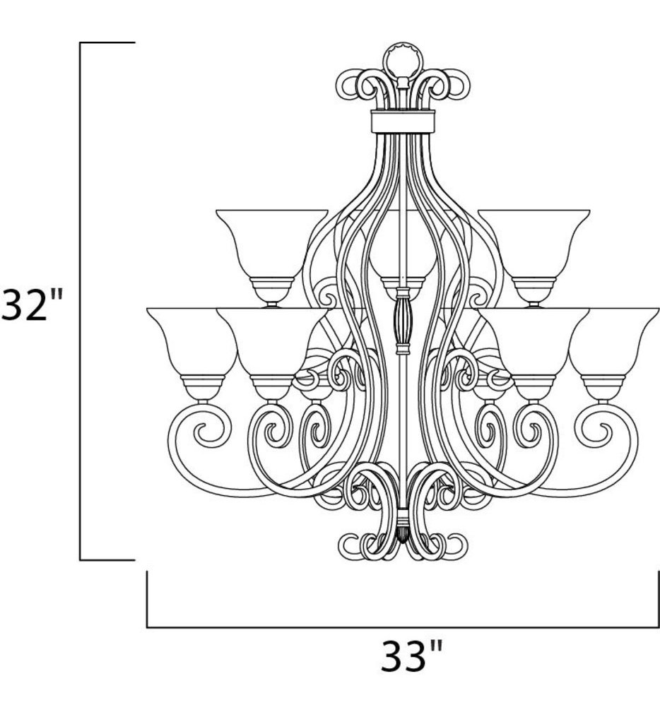 Manor 33" Chandelier