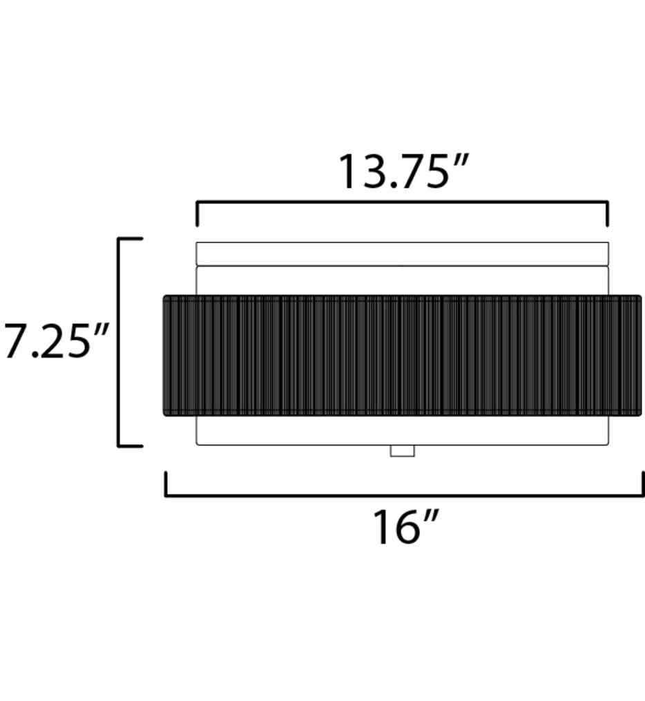 Seacliff 16" Flush Mount