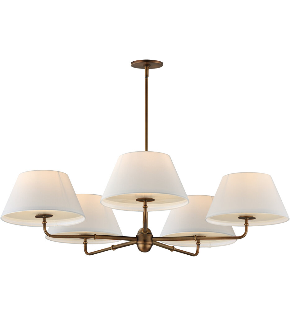 Maxim Lighting - 18415OFWBR - Dunbridge 42-Inch Chandelier