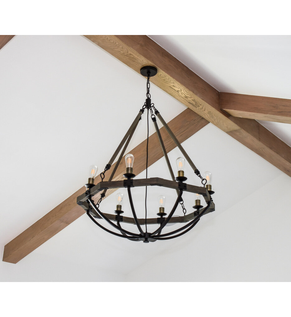 Lodge 38" Chandelier