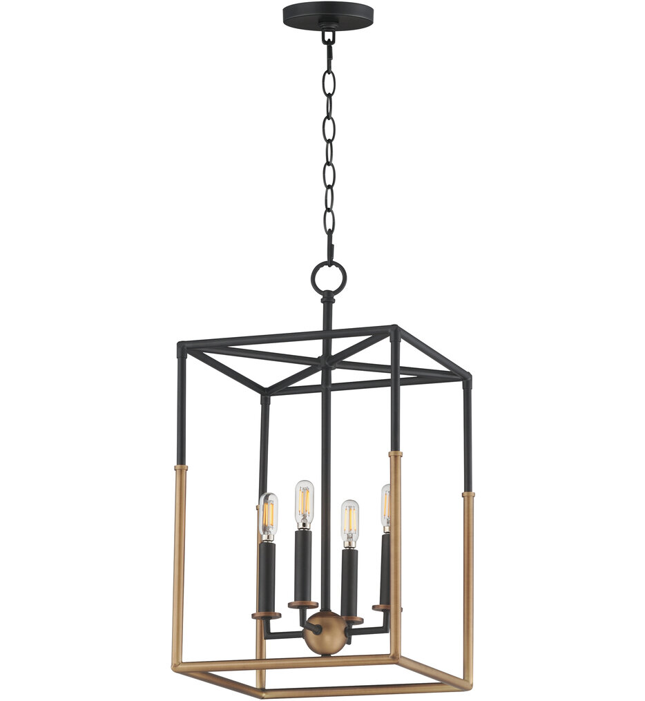 Maxim Lighting - 28624BKWBR - SoHo 12-Inch Pendant