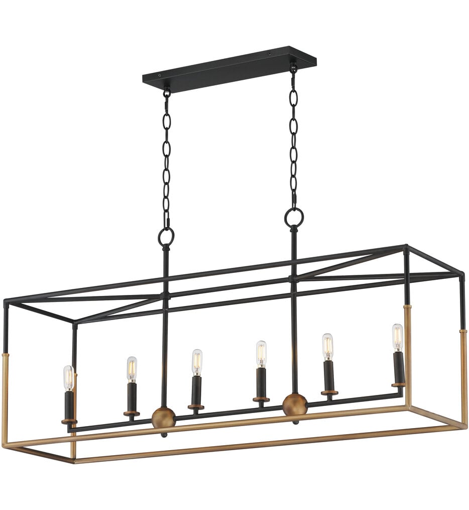 Maxim Lighting - 28626BKWBR - SoHo 42-Inch Pendant