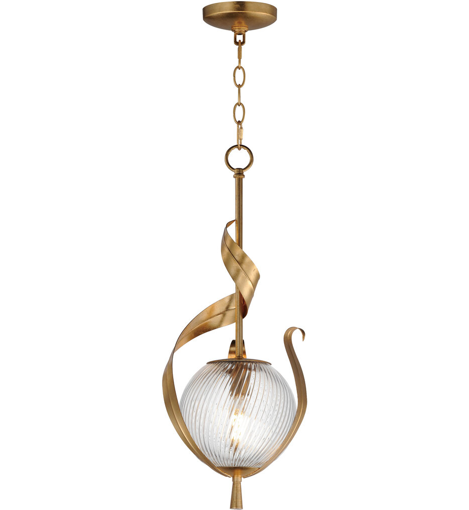 Maxim Lighting - 28712CRGL - Firenze 9.25-Inch Pendant