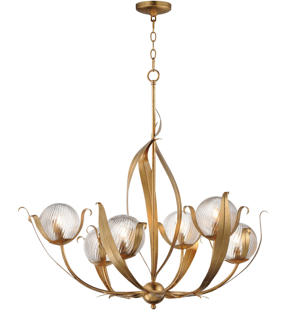 Maxim Lighting - 28716CRGL - Firenze 38-Inch Chandelier