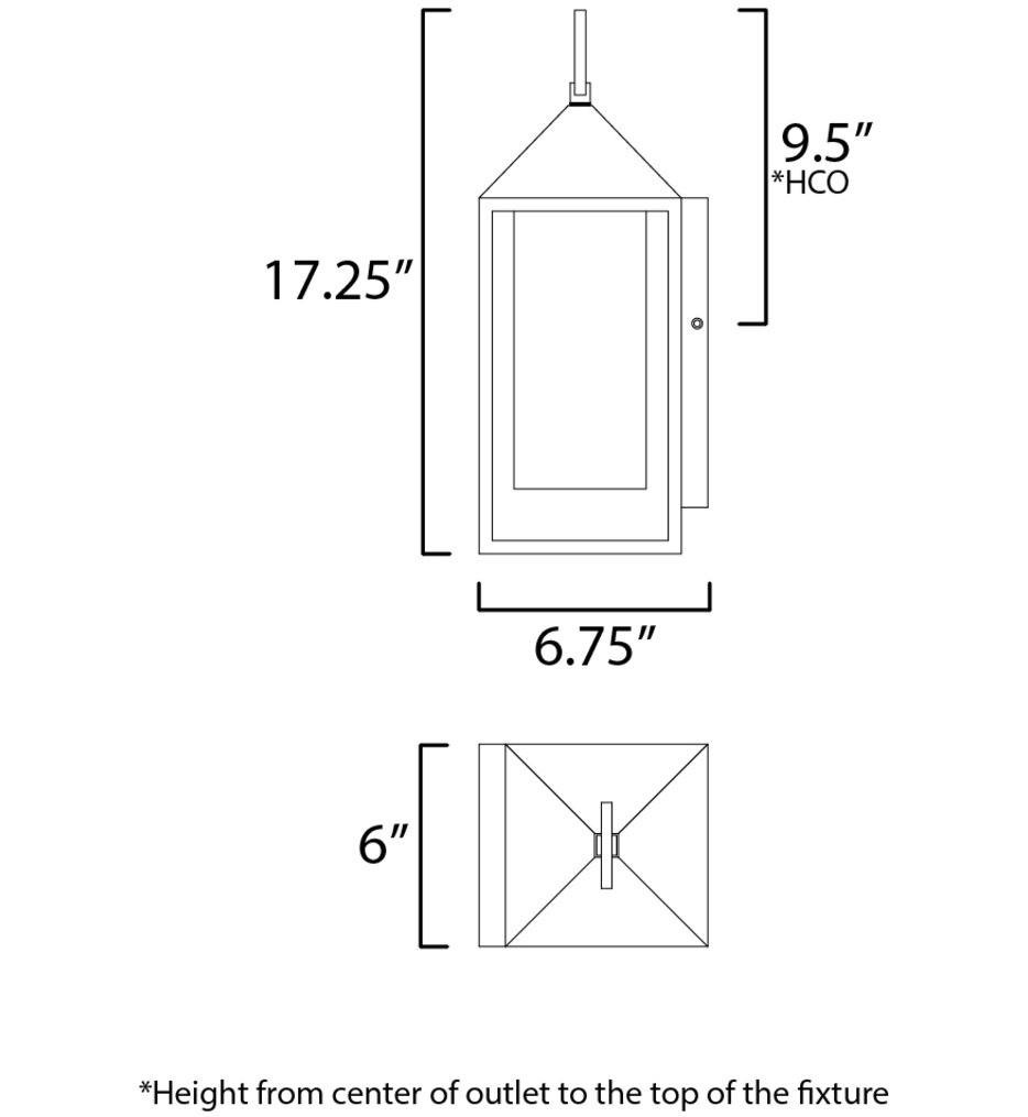 Aldous 17.25" Outdoor Wall Sconce