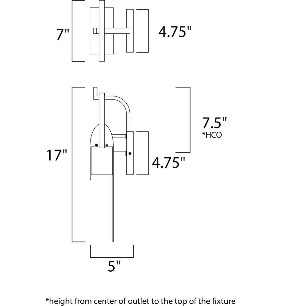 Laredo 17" Outdoor Wall Sconce