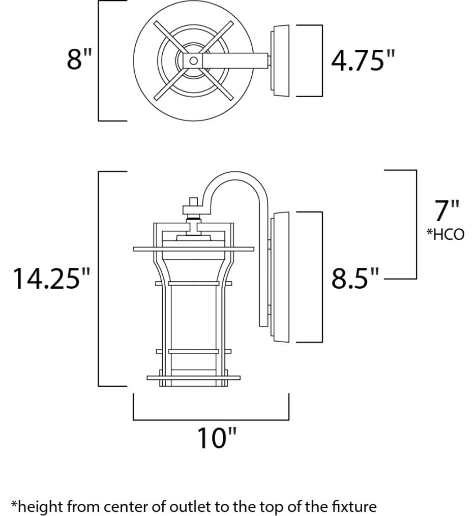 Oakville 14.25" Outdoor Wall Sconce