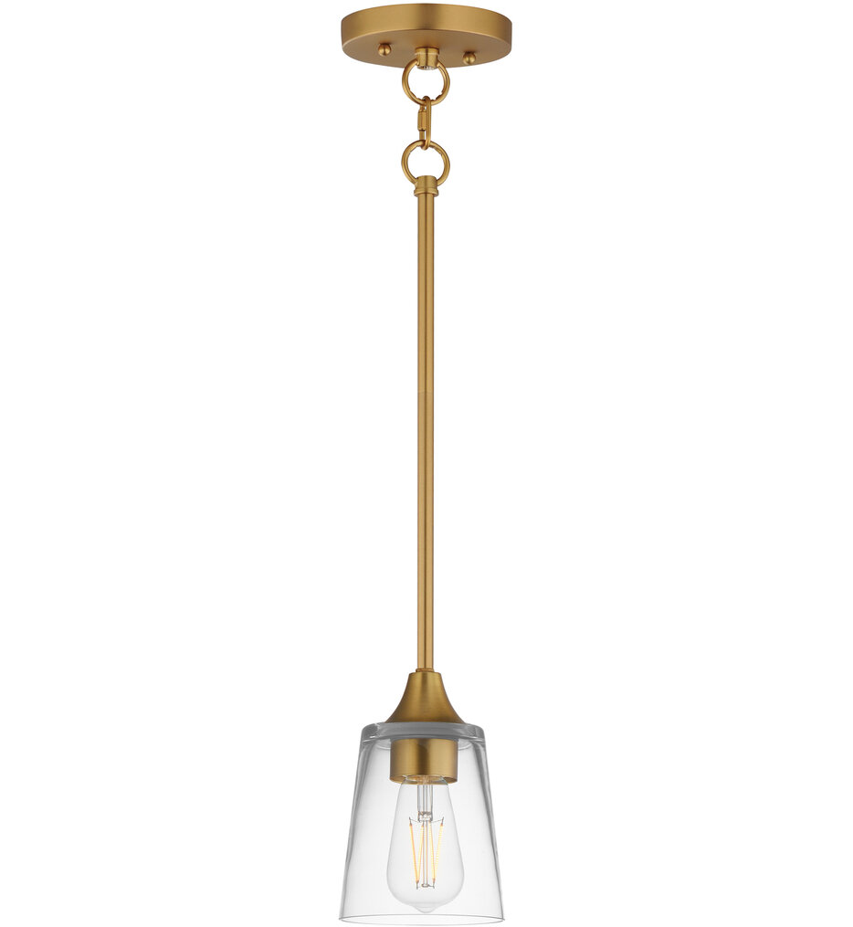 Maxim Lighting - 92880CLNAB - Hudson 4.75-Inch Pendant