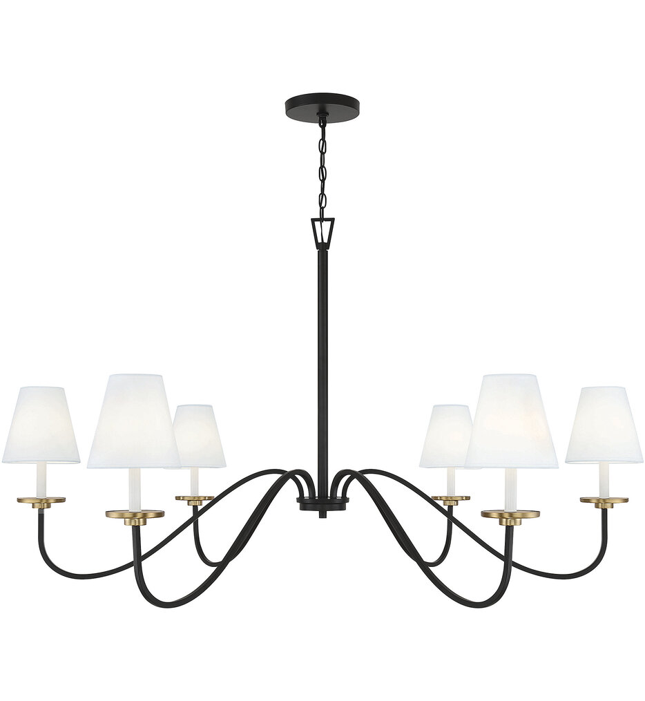 Meridian - M100106BNB - Meridian 60" Chandelier