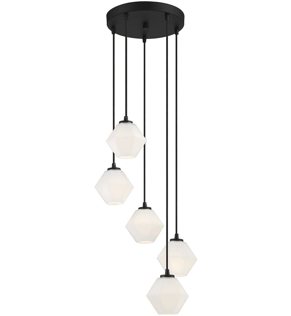 Meridian - M10094MBK - Meridian 16" Chandelier