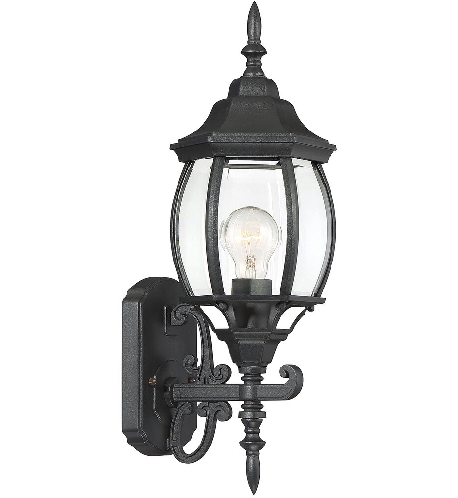 Meridian - M50054BK - Meridian 18" Outdoor Wall Lantern