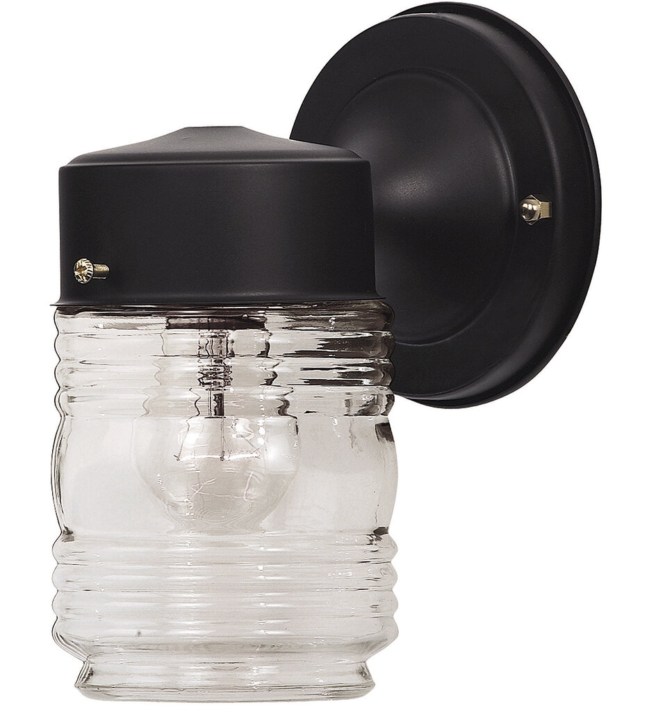 Meridian - M50063BK - Meridian 8" Outdoor Wall Lantern