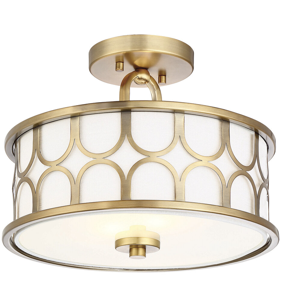 Meridian - Meridian 13" Semi-Flush Mount