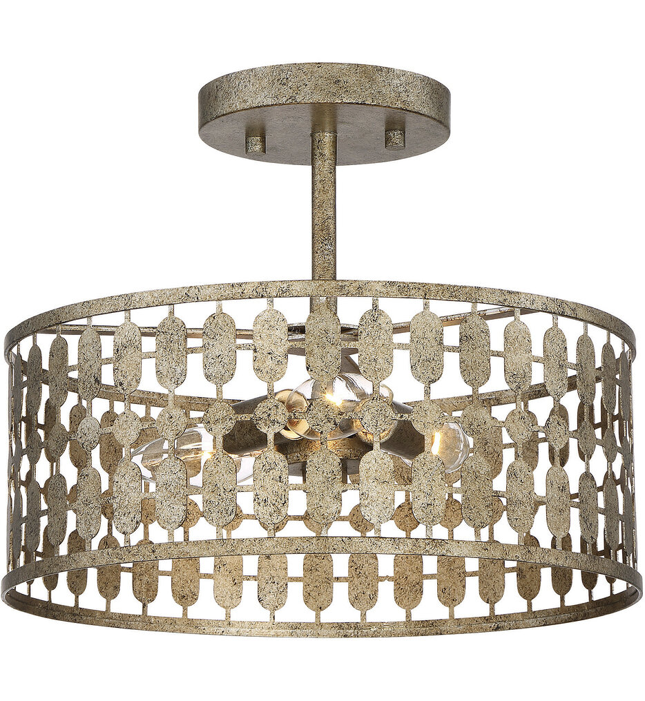 Meridian - M60038OG - Meridian 12" Semi-Flush Mount