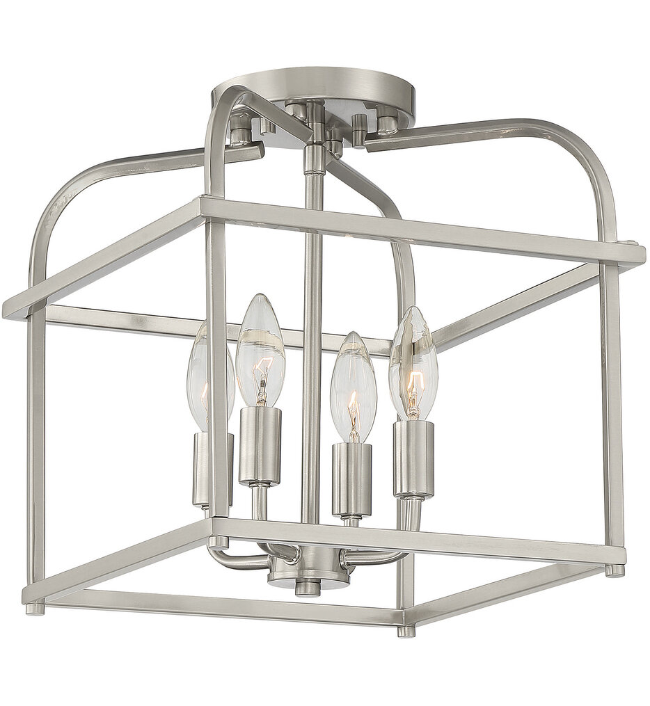 Meridian - Meridian 12" Semi-Flush Mount