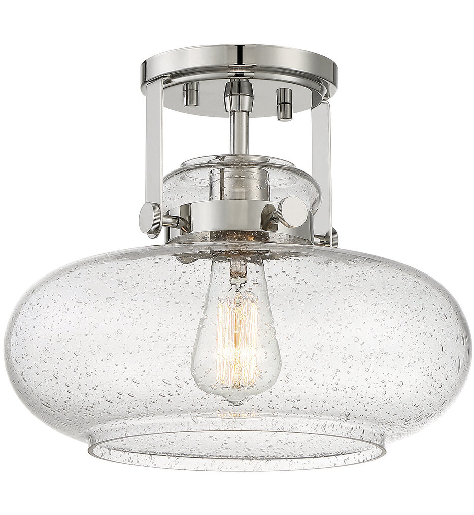 Meridian - Meridian 12" Semi-Flush Mount