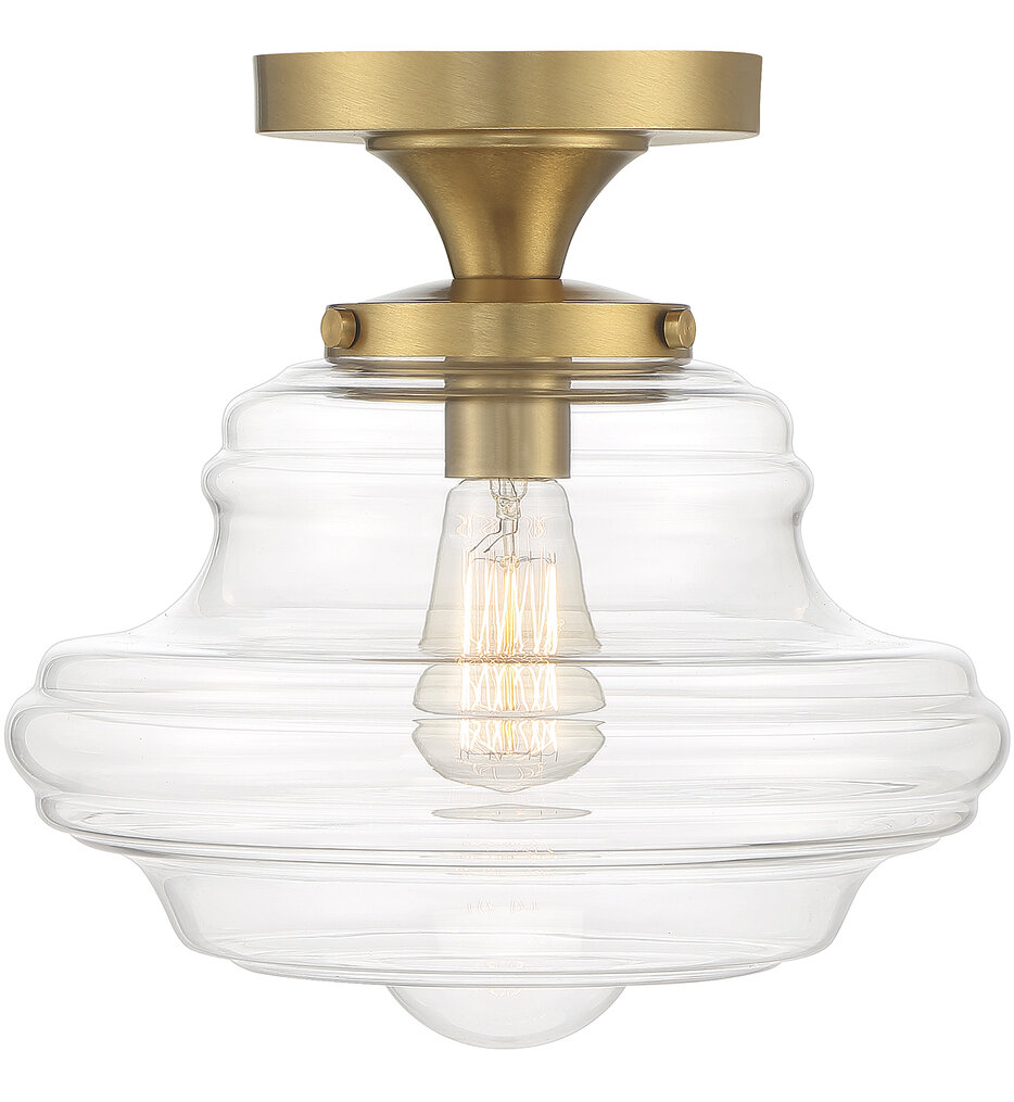 Meridian - Meridian 12" Semi-Flush Mount