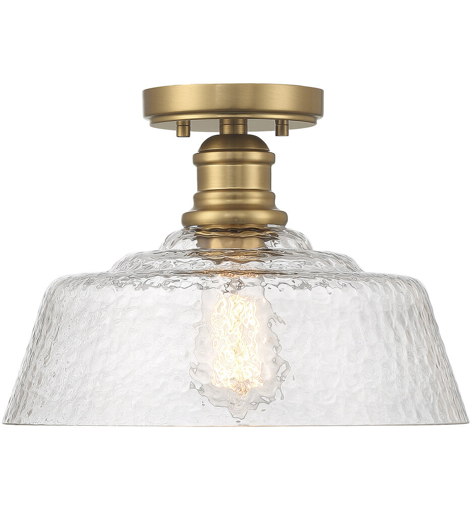 Meridian - Meridian 13" Semi-Flush Mount
