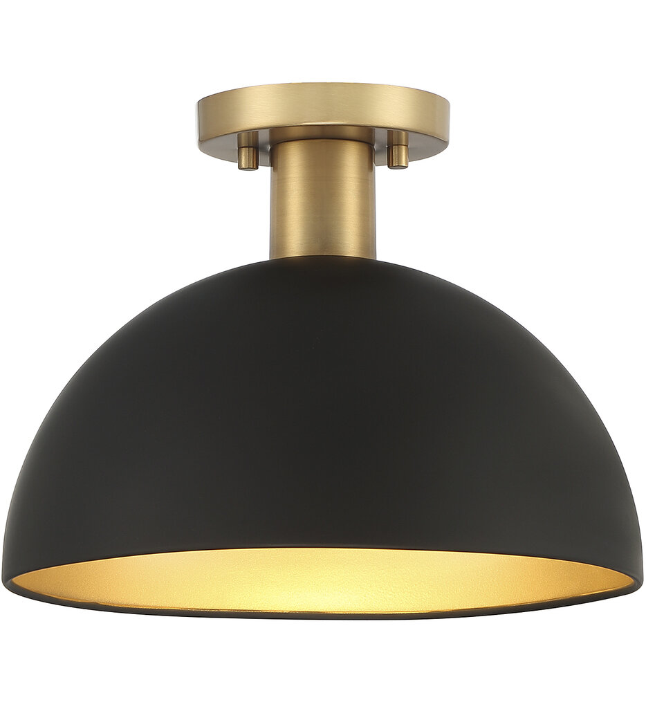 Meridian - Meridian 12" Semi-Flush Mount