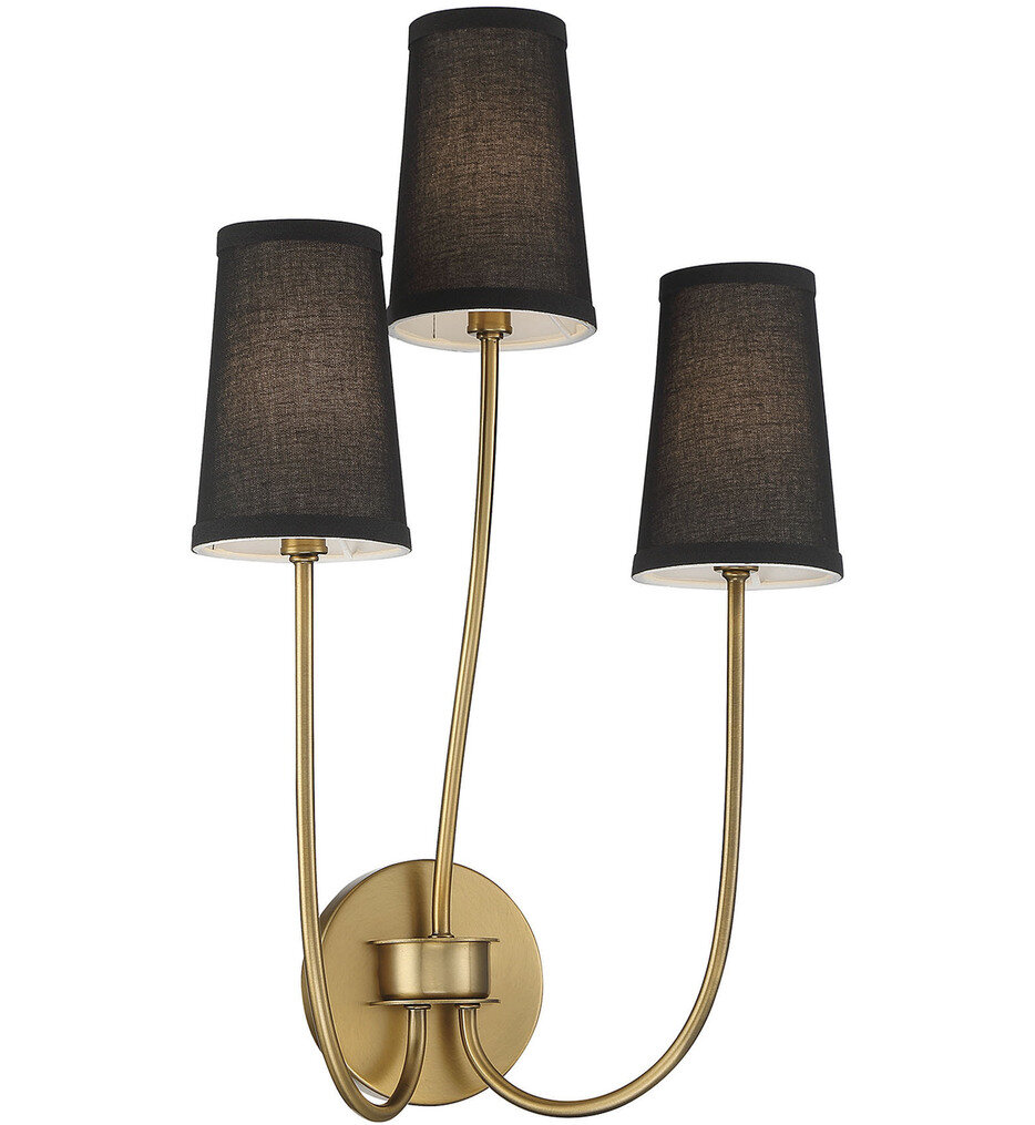 Meridian - M90065NB - Meridian 22.5" Wall Sconce
