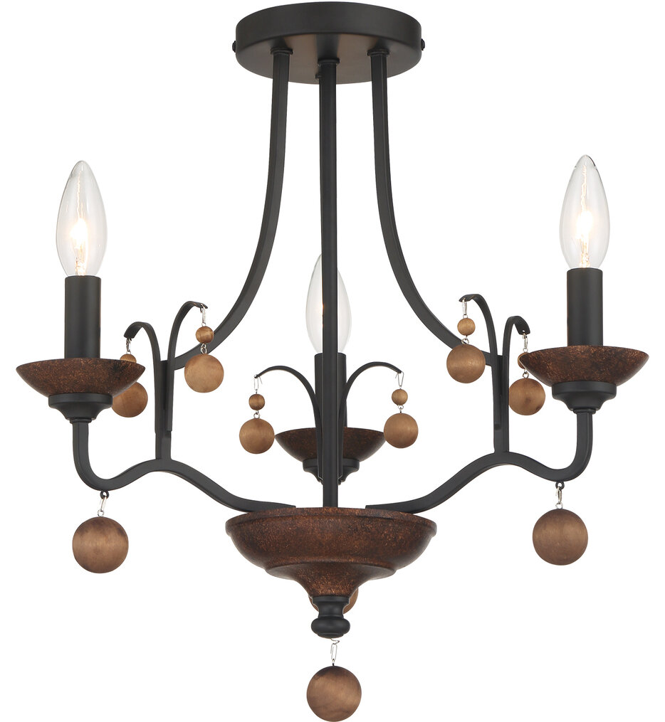 Minka-Lavery - Colonial Charm 16.75" Semi-Flush Mount