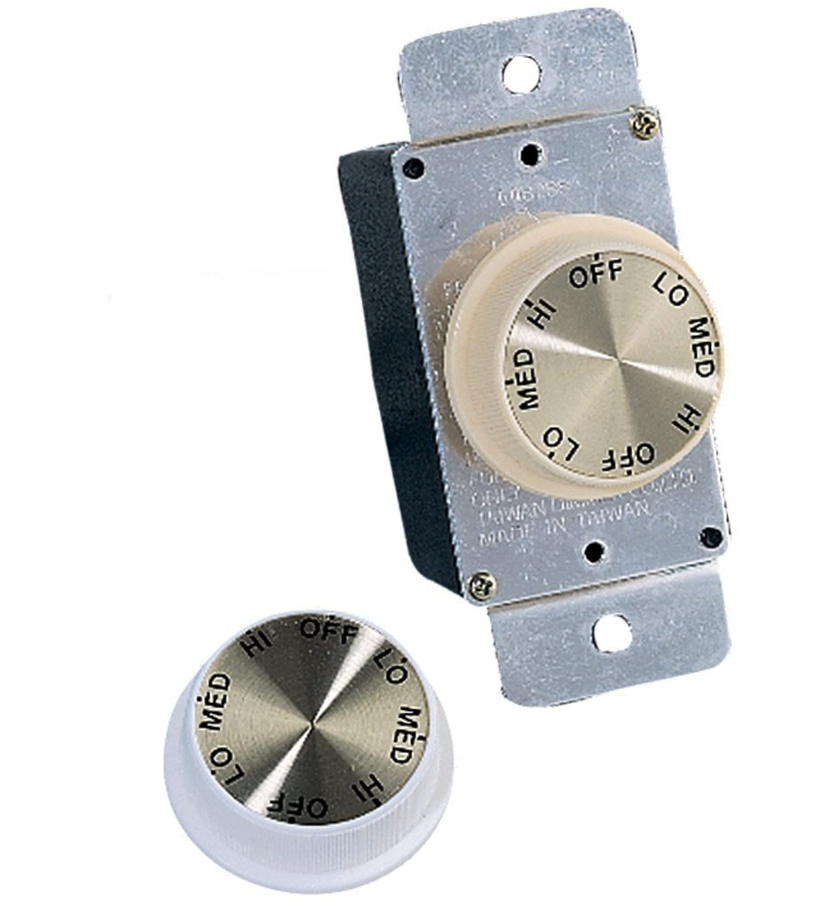 Ivory & White 3Speed Rotary Wall Control