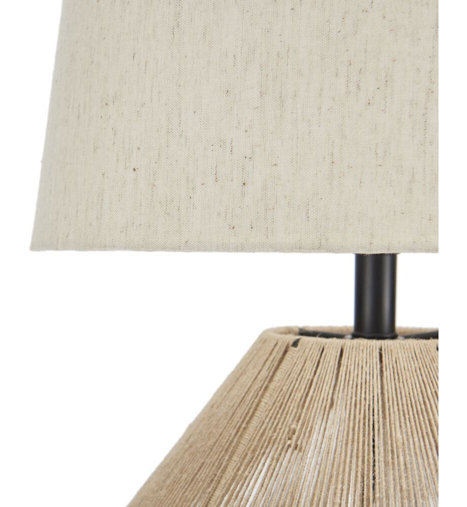 Natural Woven Jute 23" Table Lamp