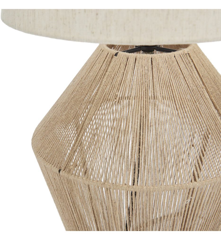 Natural Woven Jute 23" Table Lamp