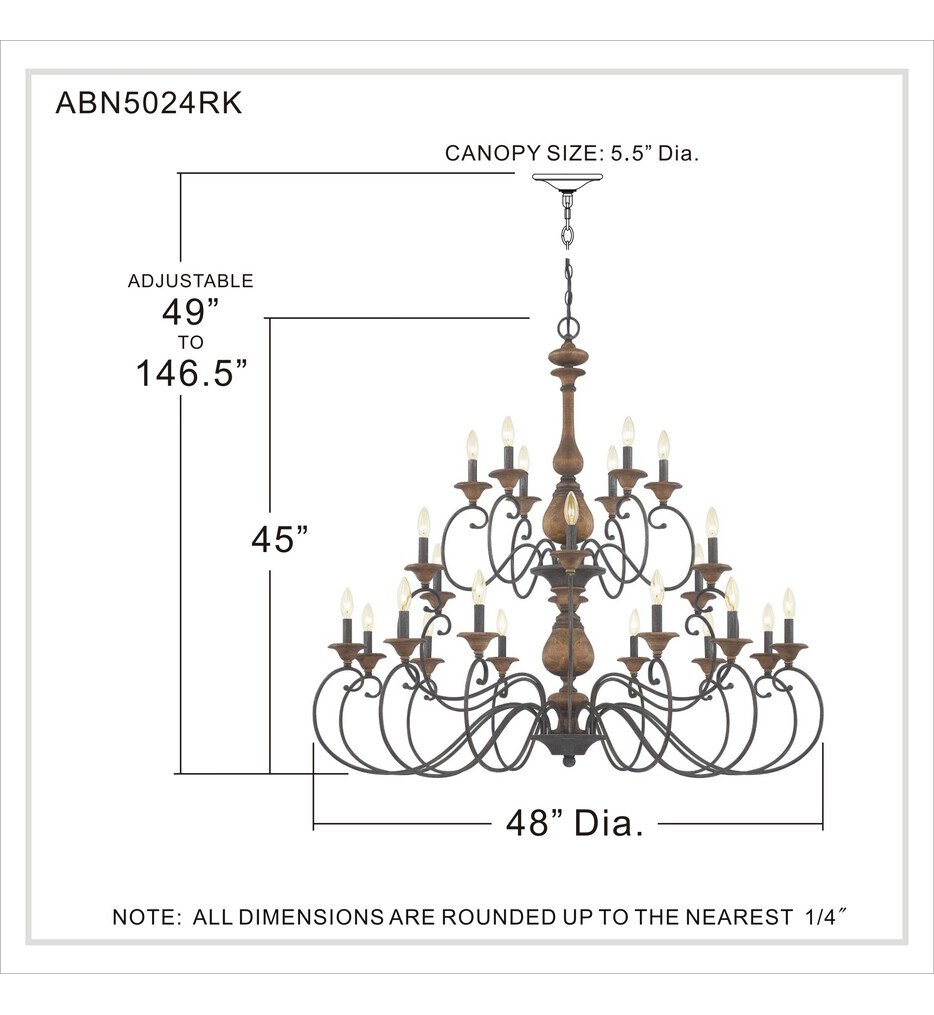 Auburn 48" Chandelier