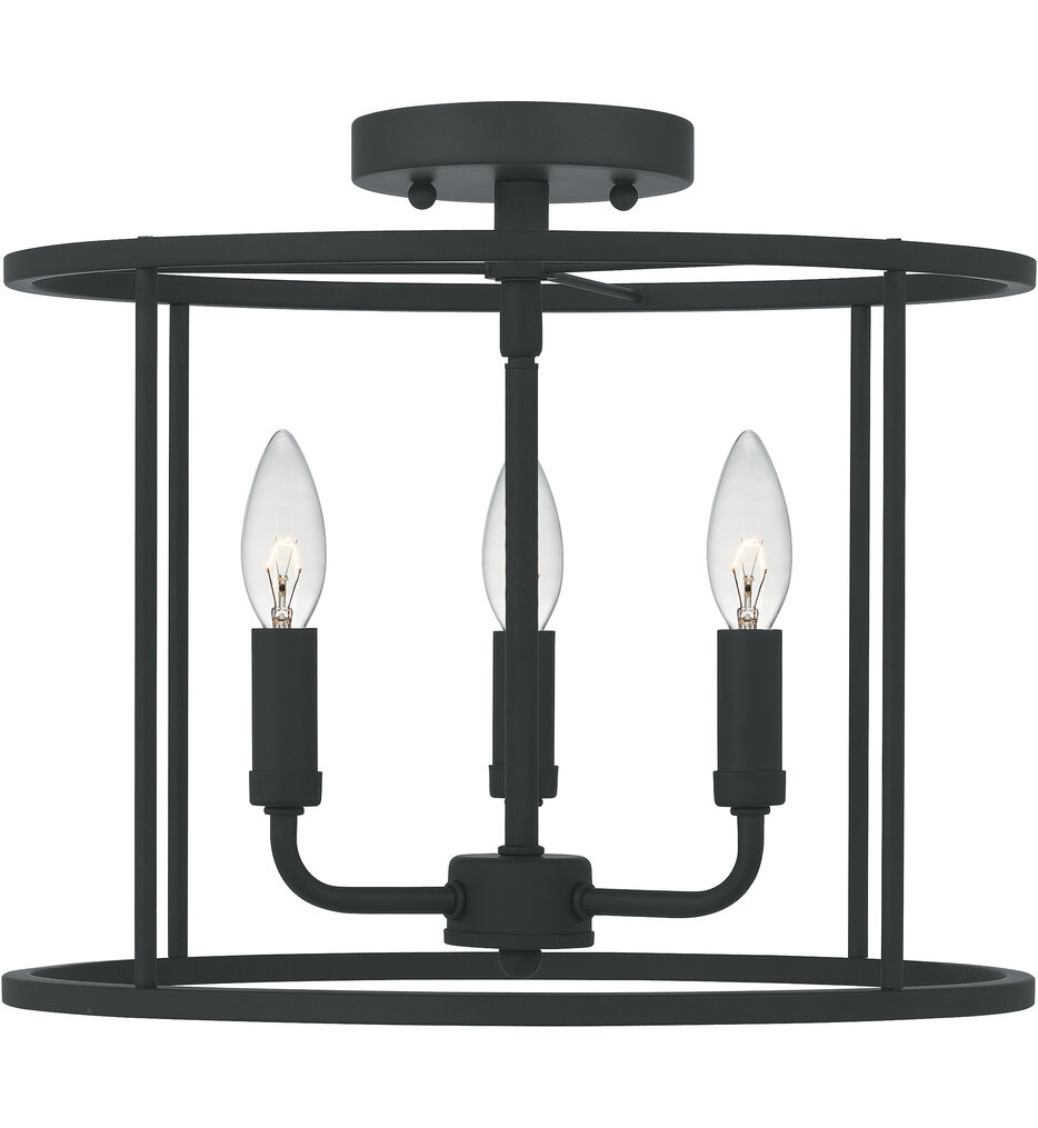 Quoizel - Abner 14" Semi-Flush Mount