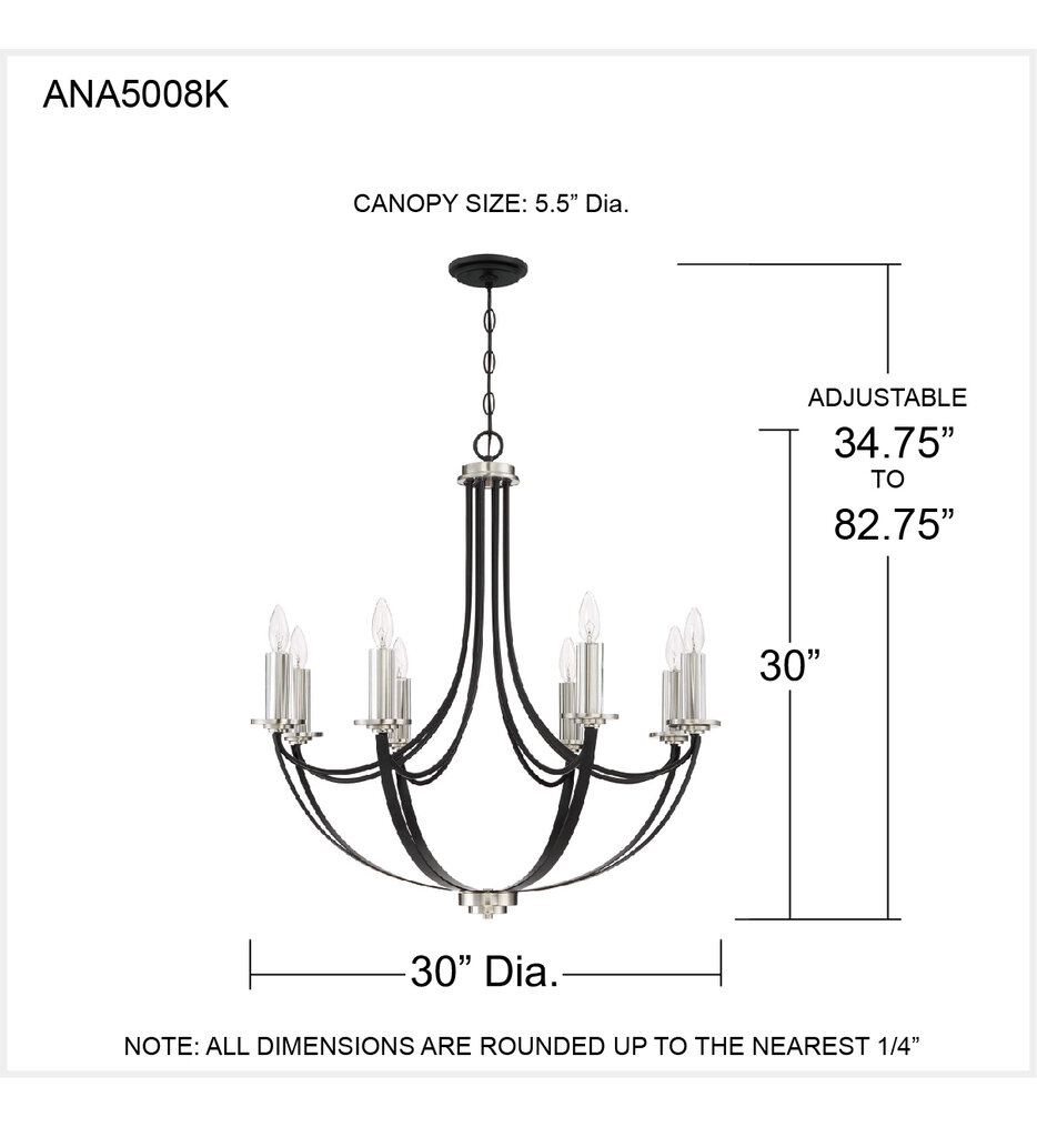 Alana 30" Chandelier