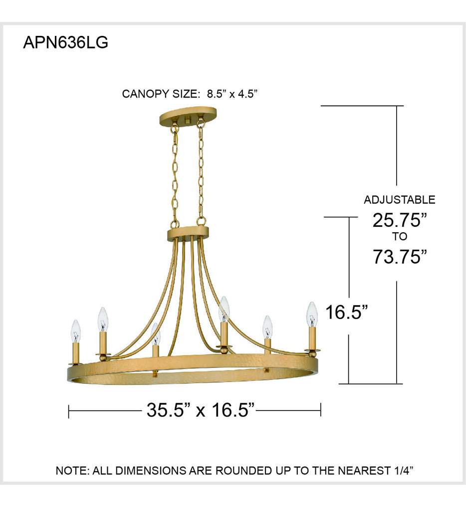 Aspyn 35.5" Island Light