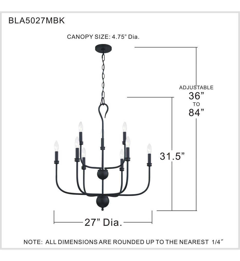 Blanche 27" Chandelier