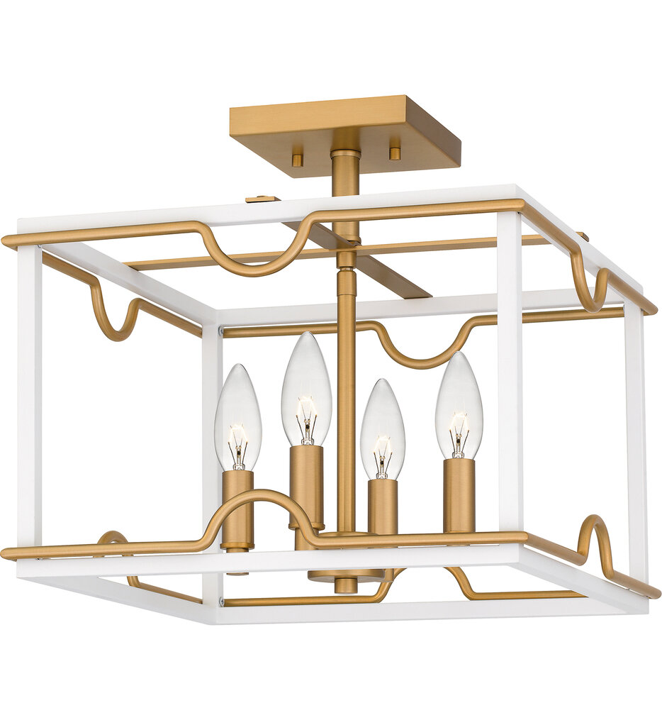 Quoizel - BNK1714W - Brinkman 14" Semi-Flush Mount