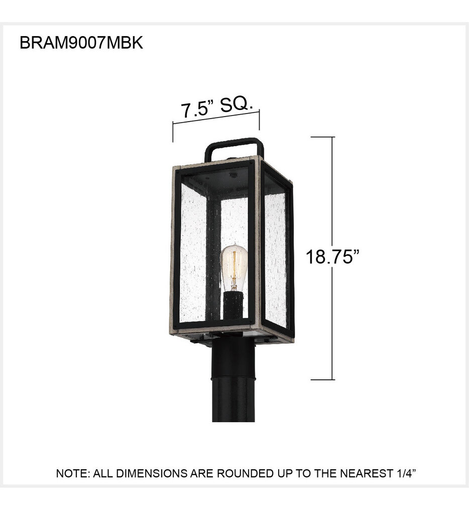 Bramshaw 18.75" Outdoor Post Mount