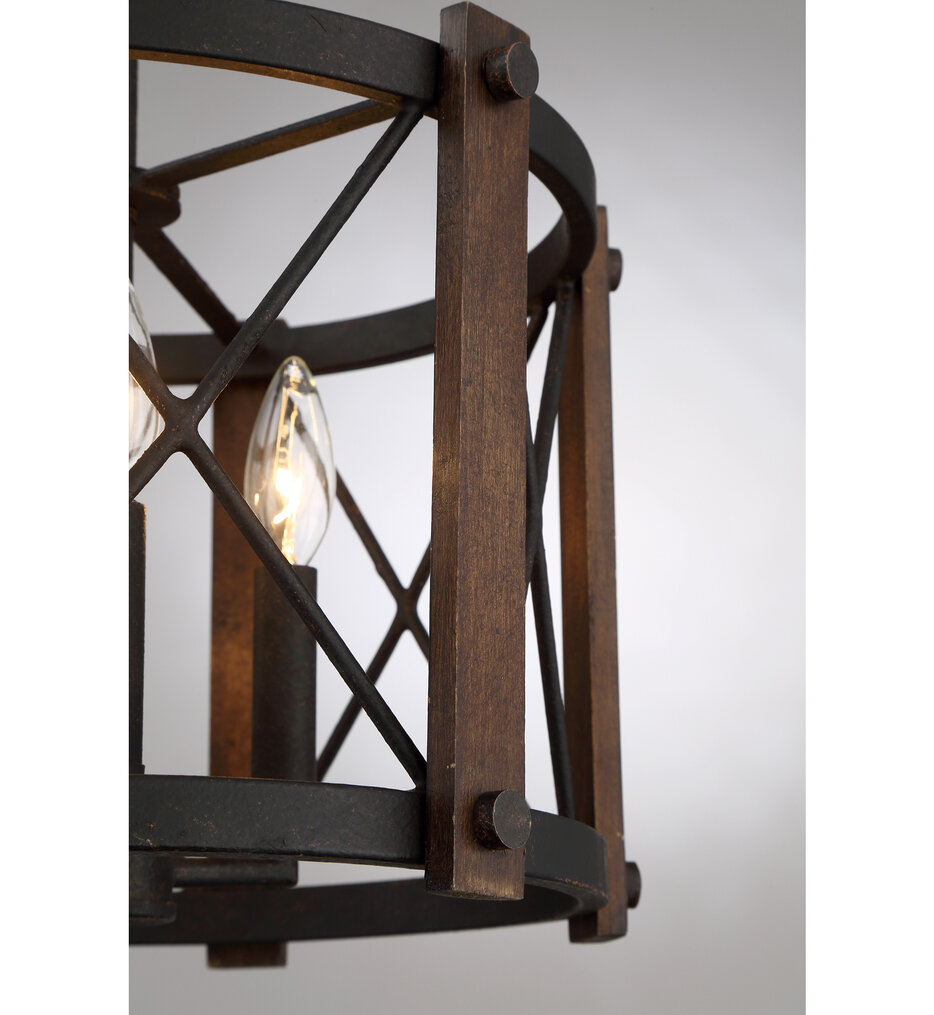 Baron 15" Semi-Flush Mount