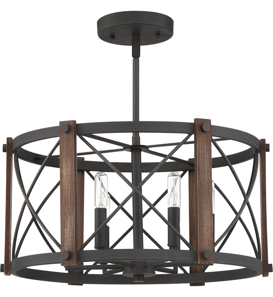 Baron 20" Semi-Flush Mount