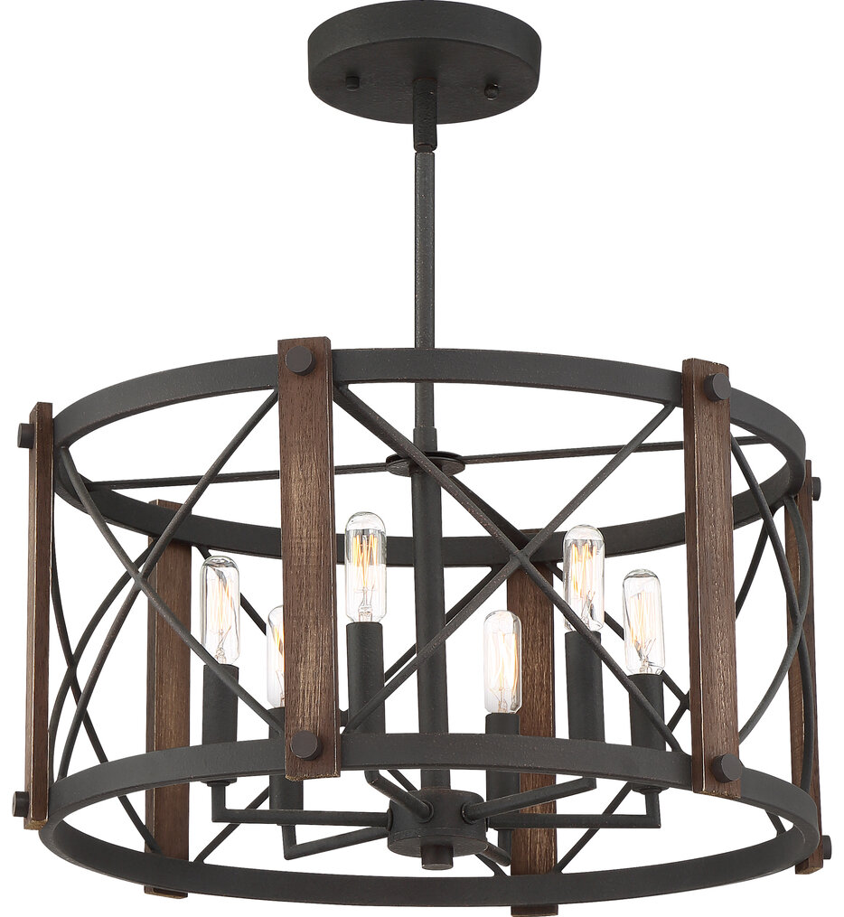 Baron 20" Semi-Flush Mount