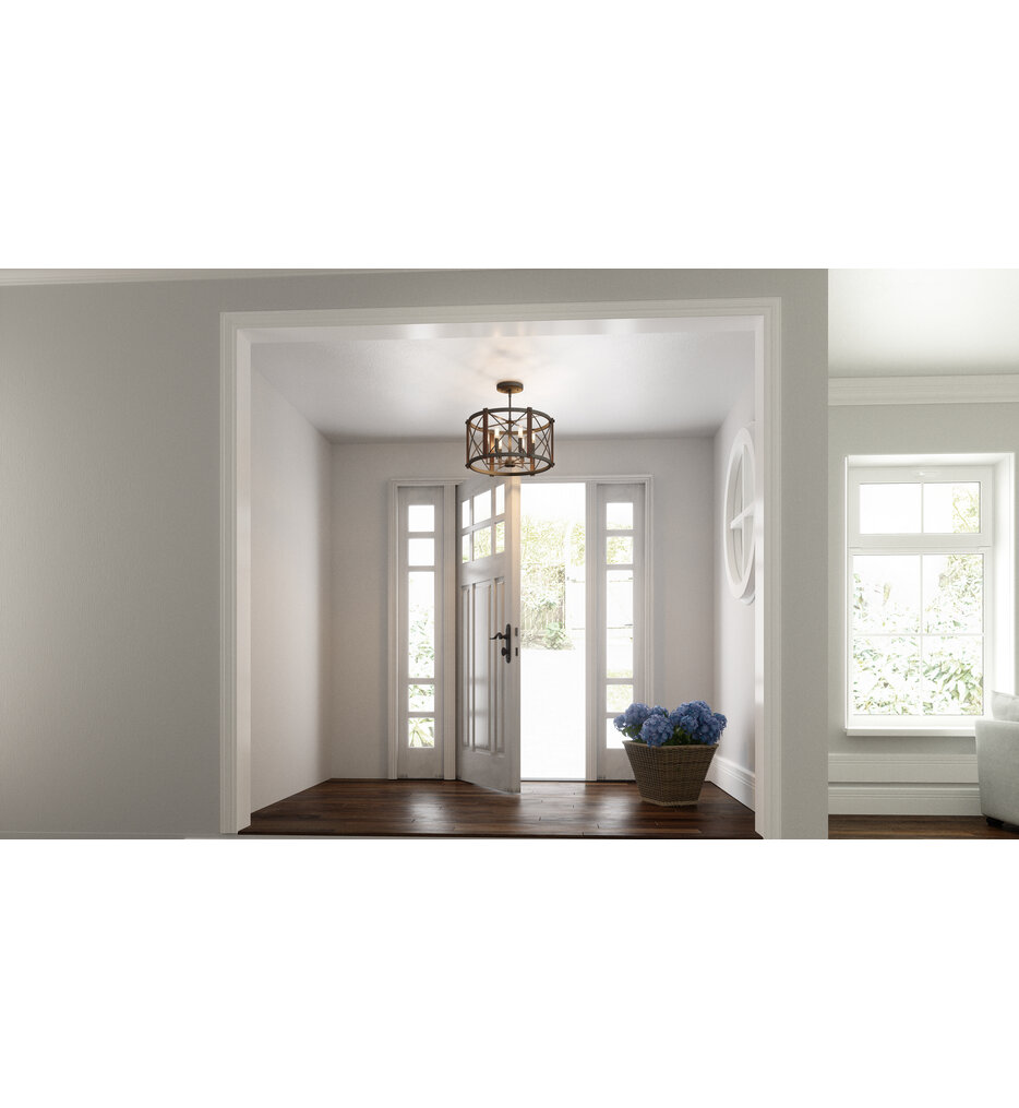 Baron 20" Semi-Flush Mount