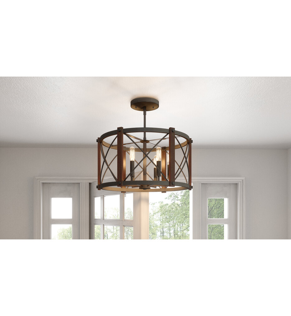 Baron 20" Semi-Flush Mount