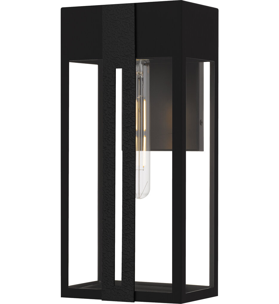 Quoizel - BSW8407MBK - Boswell 16" Outdoor Wall Sconce