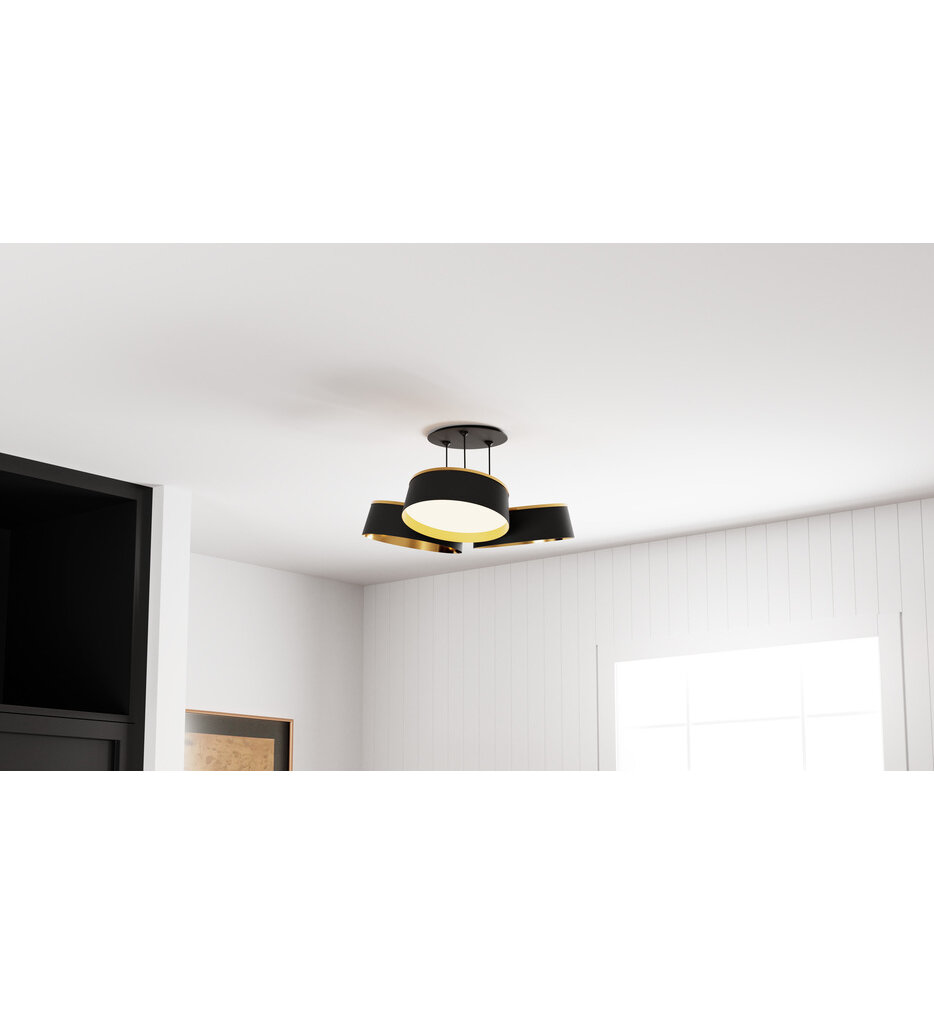 Byrnes 19" Semi-Flush Mount