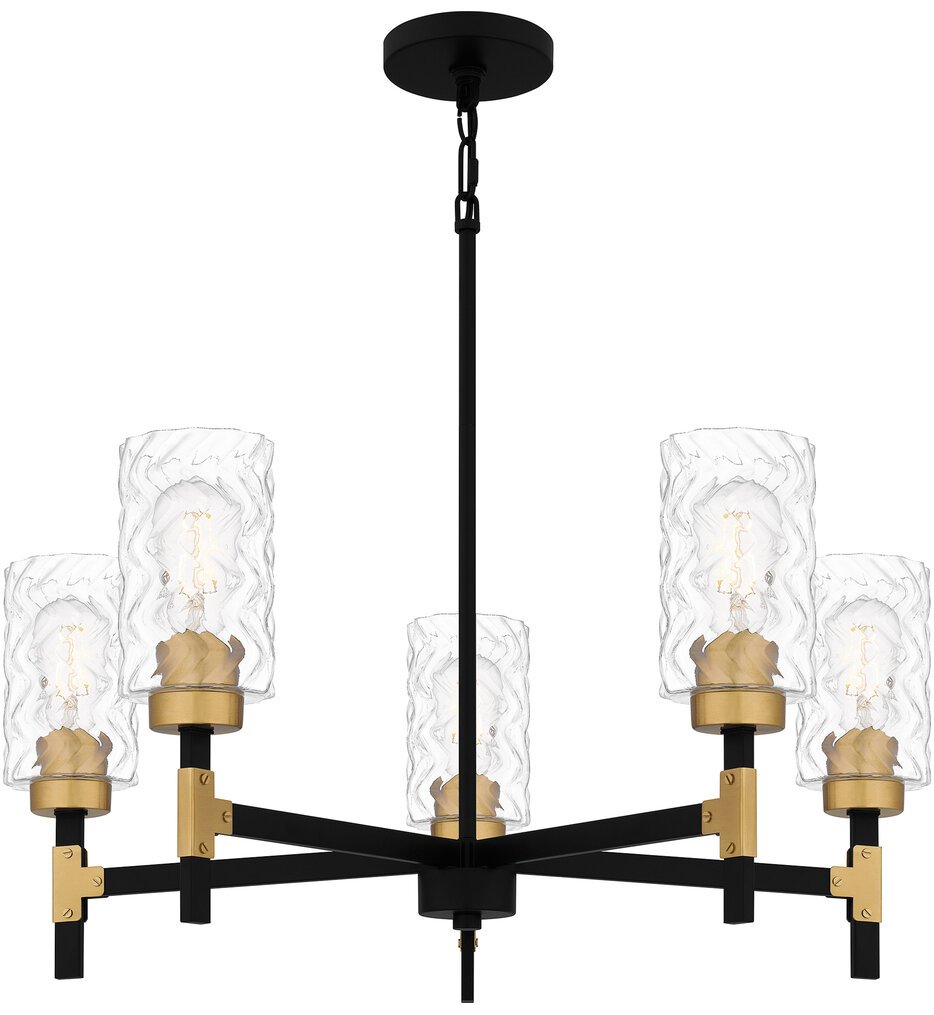 Quoizel - CAY5028MBK - Carly 28" Chandelier