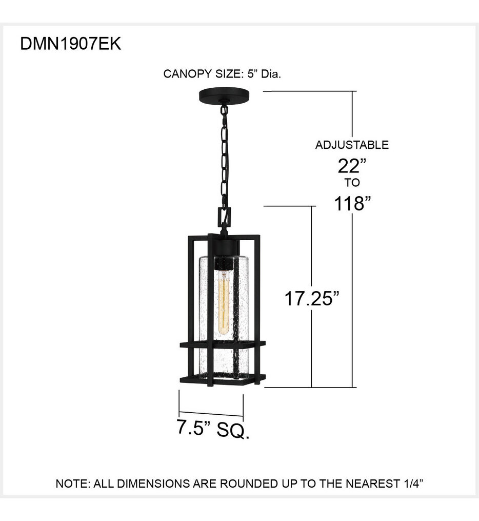 Damien 7.5" Outdoor Pendant