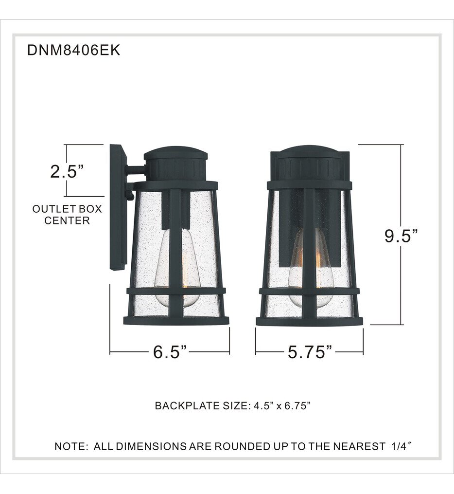 Dunham 9.5" Outdoor Lantern